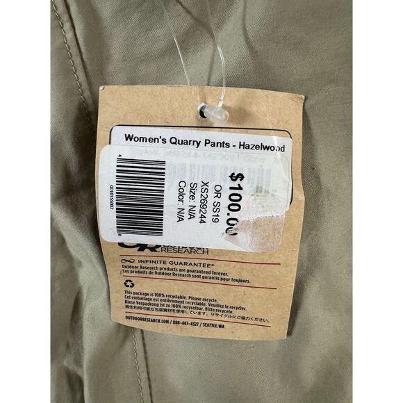 Outdoor Research Women Cargo Quarry Pants NEW NWT Hazelwood 8 Hiking Athleisure - Picture 5 of 10